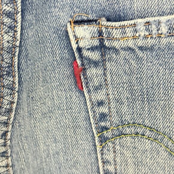 Levi's 701 Jeans Womens 26 Selvedge Big Hidden Rivets Light Wash Denim - Picture 11 of 16